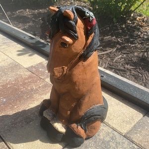 Horse wHeart- The Stone Bunny - 2003- Telle M Stone. Resin in Ex condition.